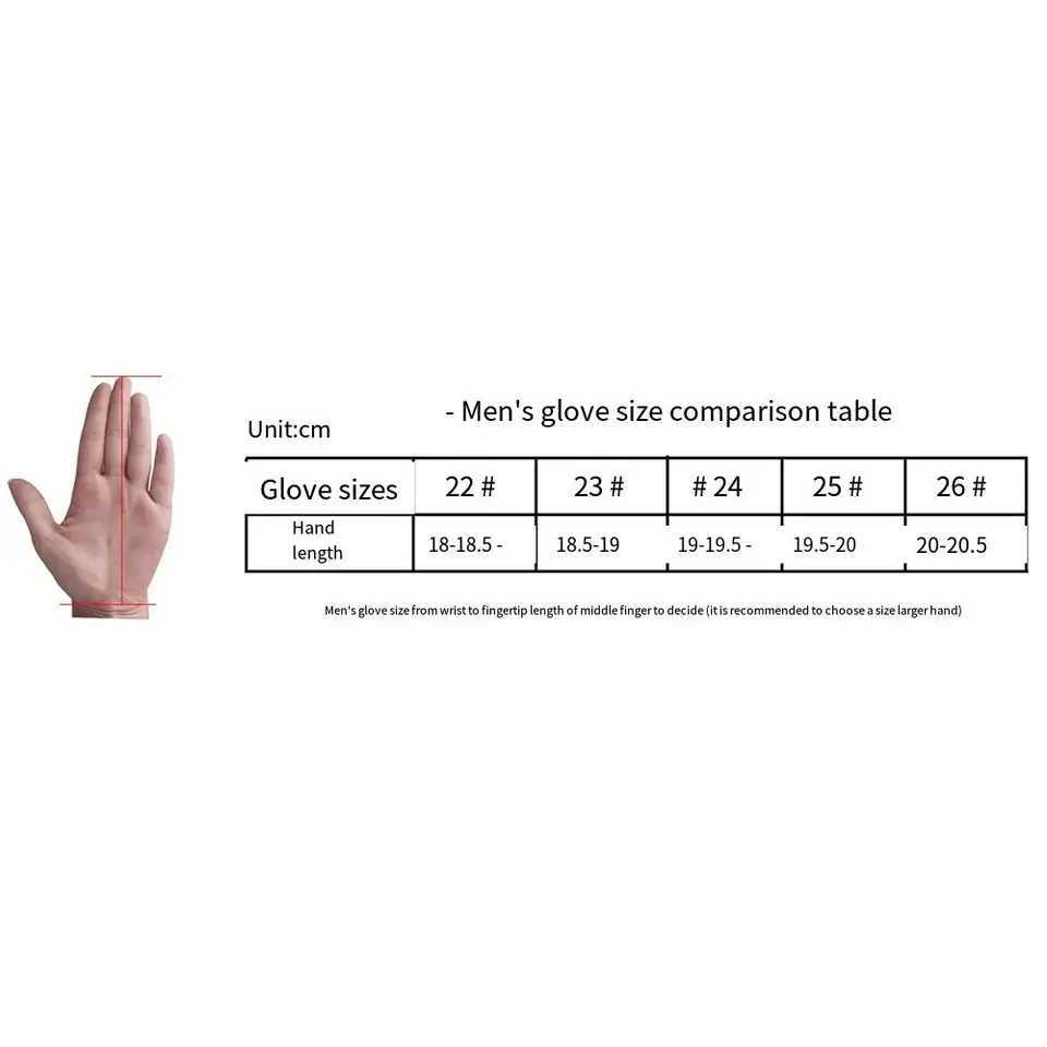 Sheepskin Mens Sports Glove Breathable White Leather ing Glove Maximum Grip Single Left Hand Accessories Male M260311