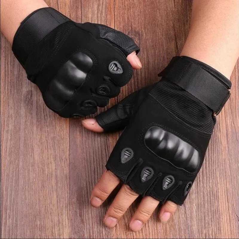 Mens Half Finger Tactical Gloves for Outdoor Sports Shooting Hunting Airsoft Motorcycle Cycling - Military Style M260311