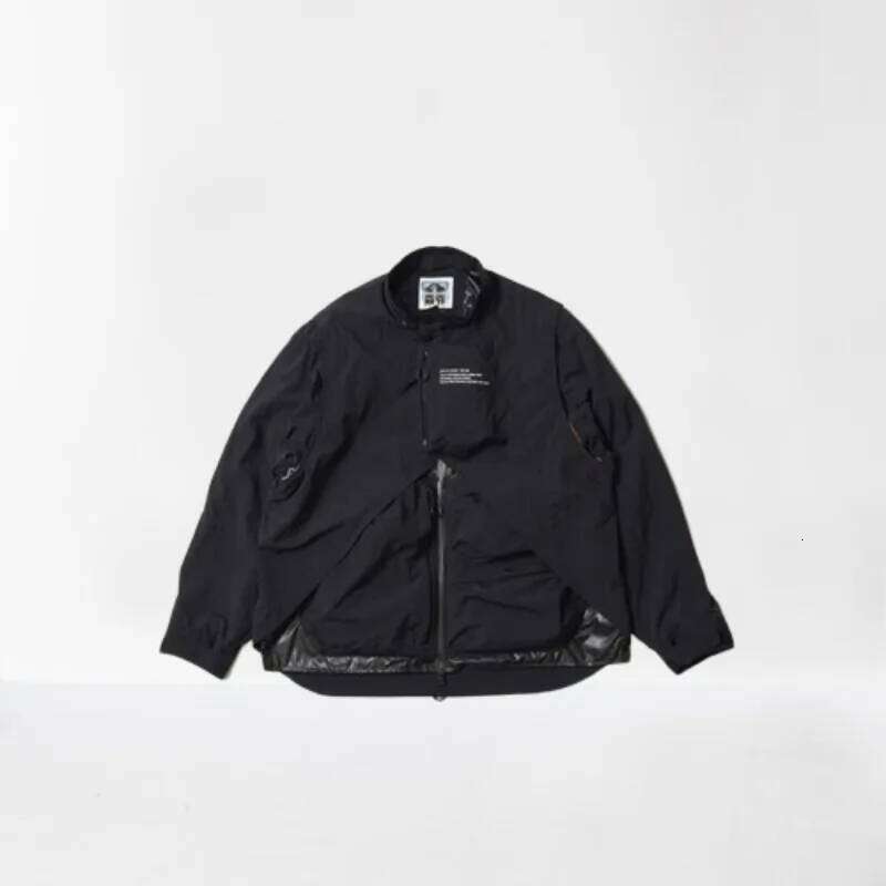 Self Owned Brand Detachable Sleeve Vest Jacket Japanese Retro Multi Pocket Waterproof Coat for Men and Women 26H0311