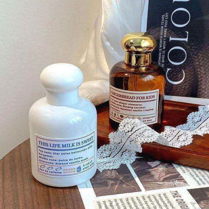 Milk Caramel Oriental Cuisine Perfume Spray,Dessert Shop Series Women Lasting Scent,Almond/Vanilla/Musk/Cinnamon Fragrance Mist Z260311