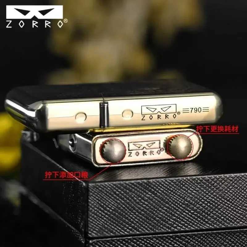 New Z790 Copper Kerosene Lighter Peony Double-sided EnGRAVed Kerosene Lighter Third Generation N260311