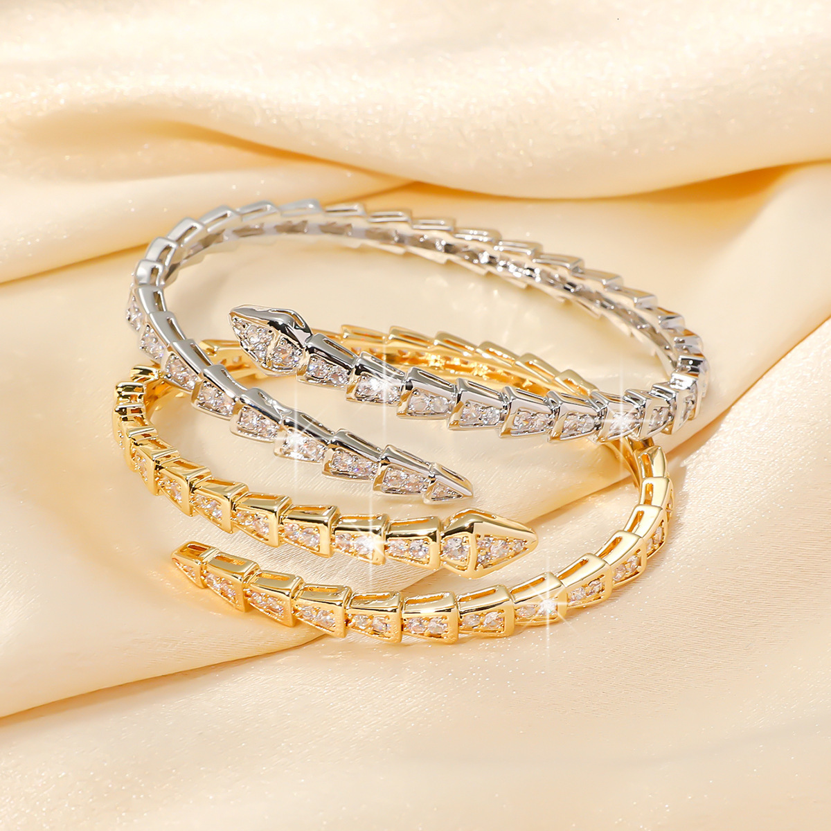 Bracelet Diamond Full Zircon Bracelet Women's Light Luxury Elegant Round Bracelet Fashion Jewelry rings