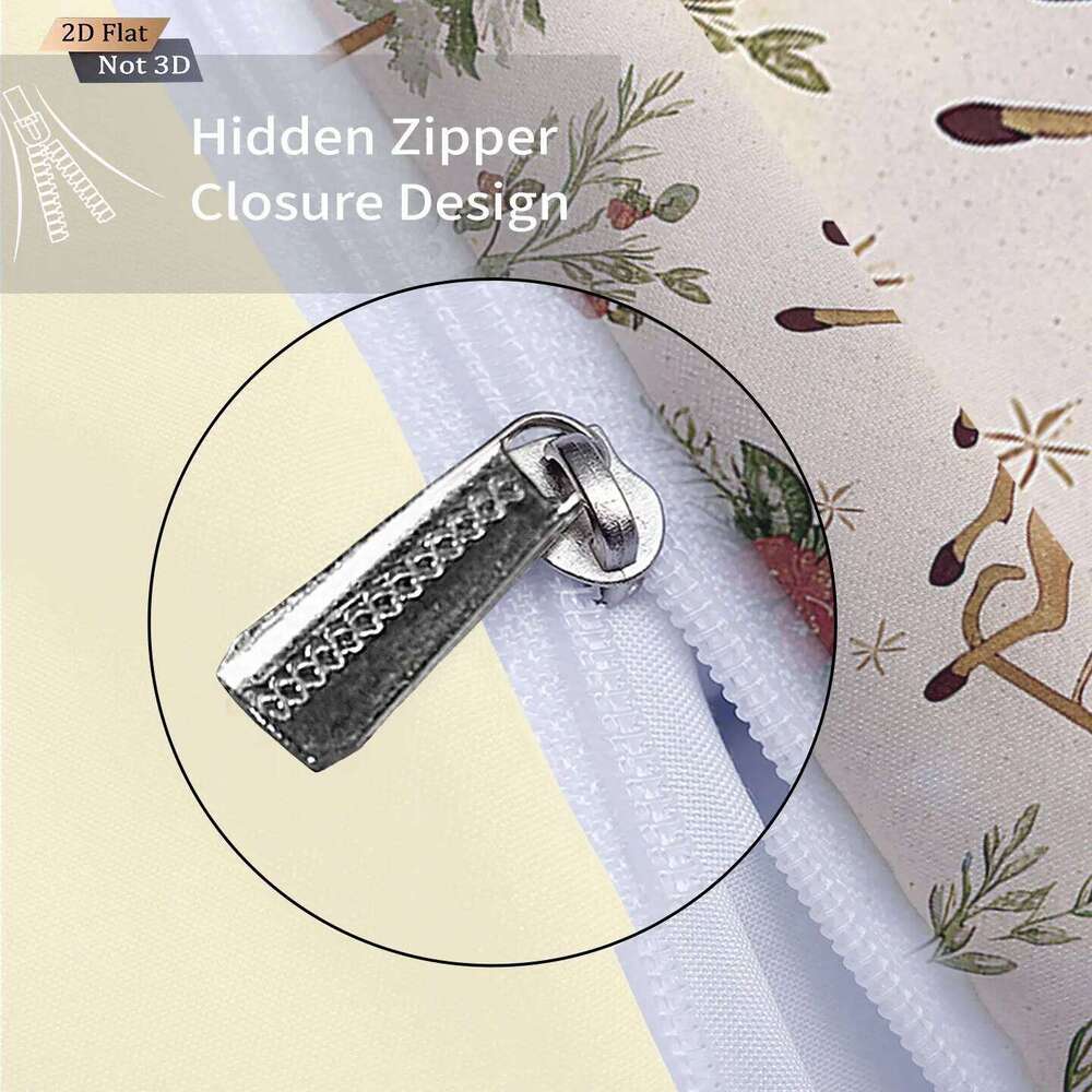 3pcs Santa Claus printed coreless bedding set, multi size bedroom dormitory duvet covers, soft and machine washable decoration H260311