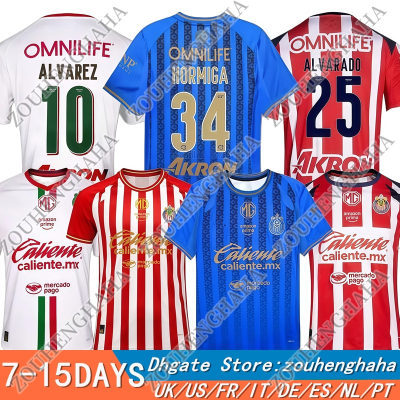 S-4XL 25 26 Chivas de Guadalajara Third Soccer Jerseys 2025 2026 Home Away Player fans Football Jersey Shirts kit Men kids CHICHARITO A.ZALDIVAR ALVARADO A.GONZALEZ