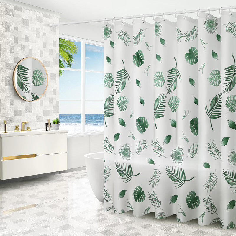 YL-38333 Shower Curtain, Waterproof and Mildew-proof, Bathroom/Toilet PEVA Partition Curtain, Curtain, No Drilling Required, Customizable