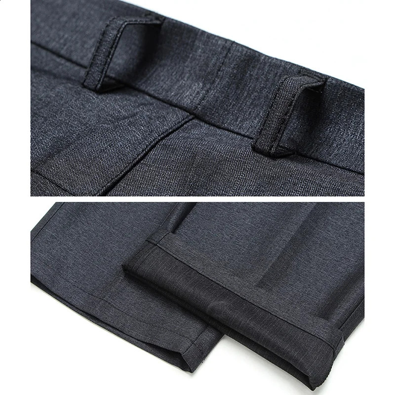 Mens Classic Straight Leg Business Suit Pants Solid Formal Occasion Office Pants Male High Quality Baggy Trousers Plus Size 260227