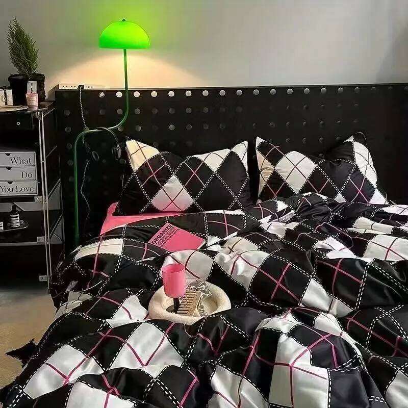 Ins Princess Pink Heart Duvet Pillowcase Bed Sheet Kids Girls Bedding Set Queen Twin Cute Kawaii Quilt Cover No Filler H260311 - view 7