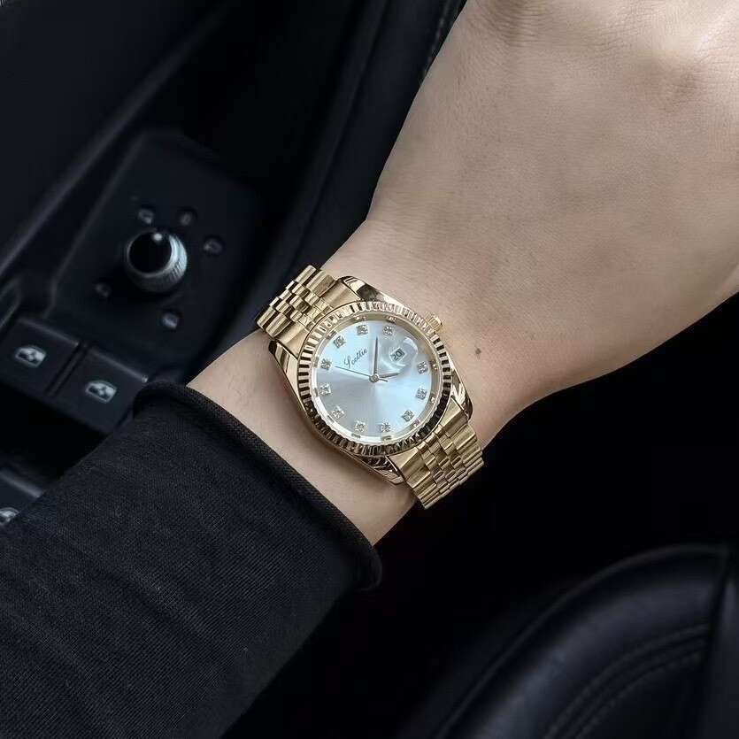 With Box Dainty Supply Women's Watch Poem Classic Waterproof Calendar Retro Steel Band Design Free gift