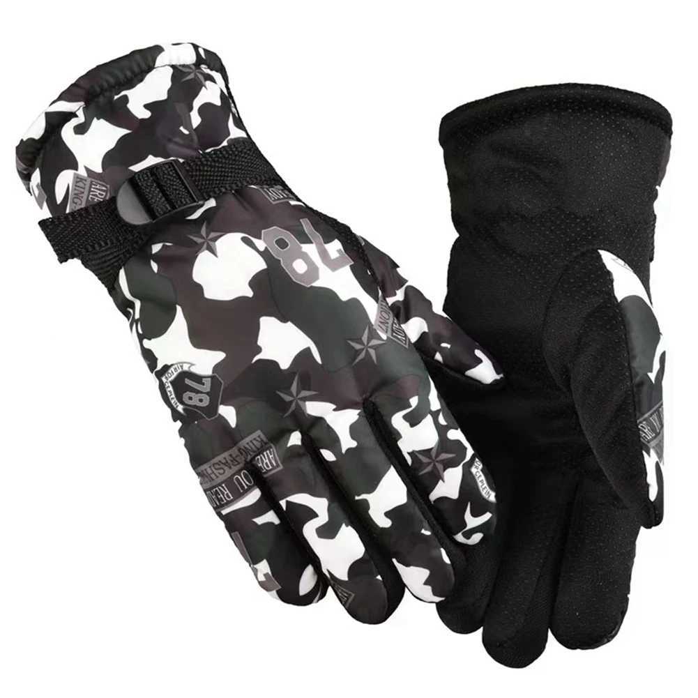 Warm Ski Gloves Polyester WarmLight Waterproof And Breathable The Wrist Can Be Tightened And Relaxed for A Better Fit M260311