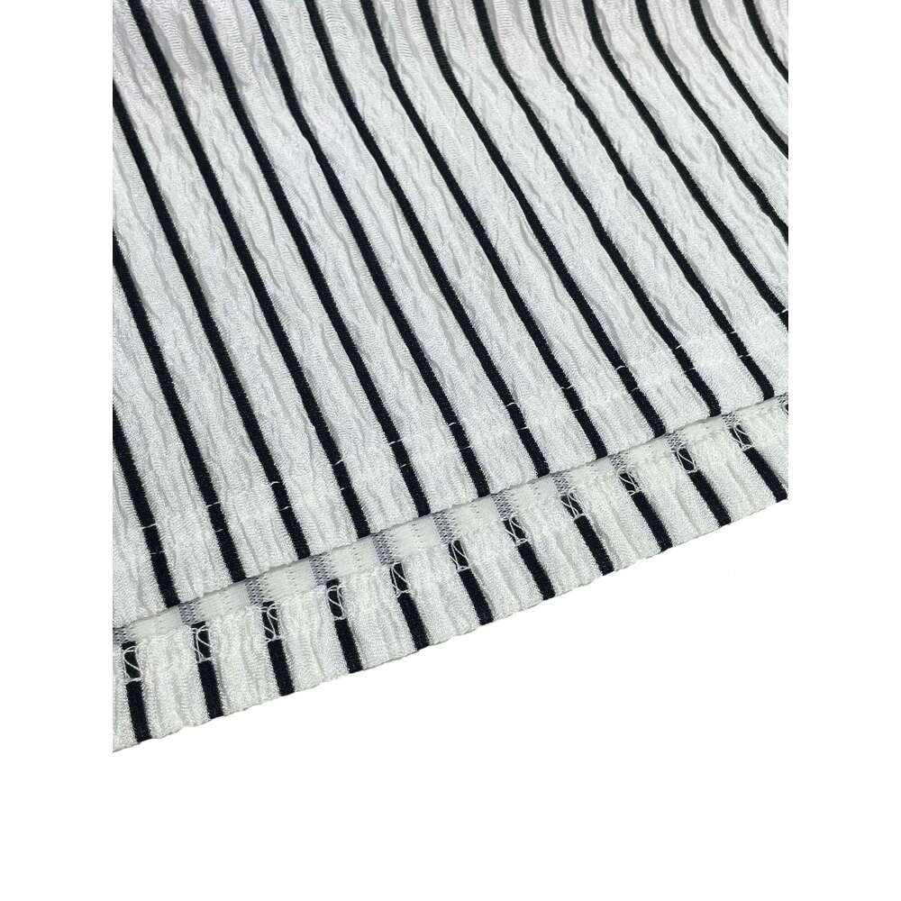 Women's Striped Knit Long Sleeve Dress, Waist Cut Out Tie Design, Slim Fit Elegant Fall & Winter Fashion, Moderate Fabric Thickn Z260311