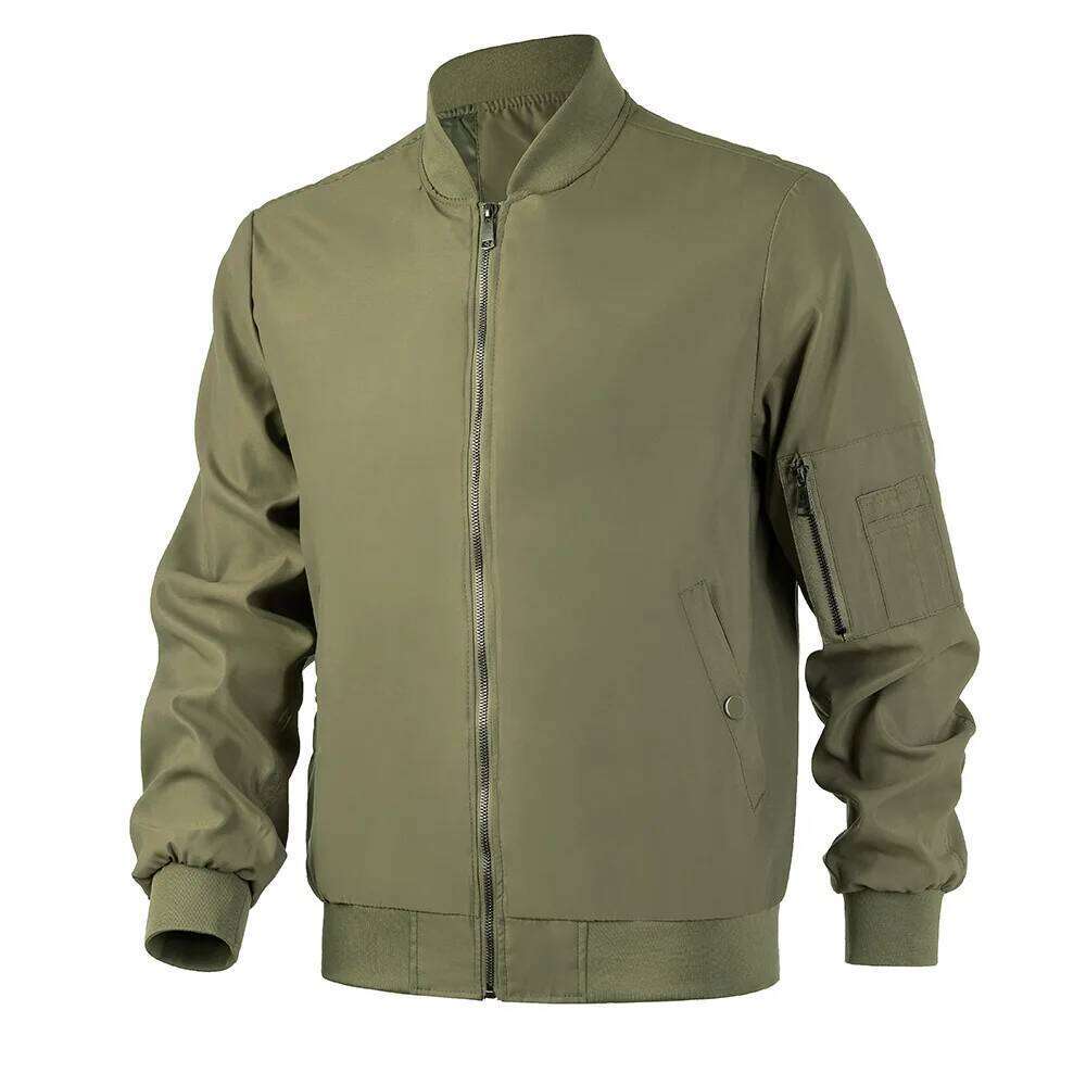 Men Bomber Thin Slim Long Sleeve baseball Jackets Mens Zipper Windbreaker Jacket Male Outwear Brand Clothing 26H0311