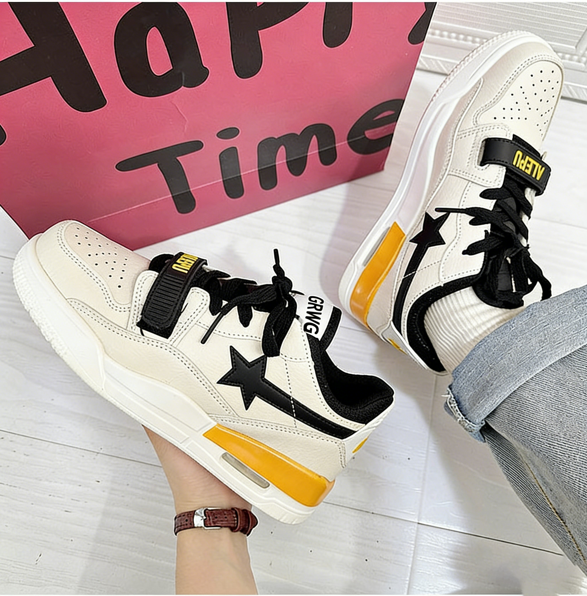 GRWG Free Shipping Designer Shoes For mens womens running shoes yellow Fashionable and versatile outdoor sneakers sport shoes