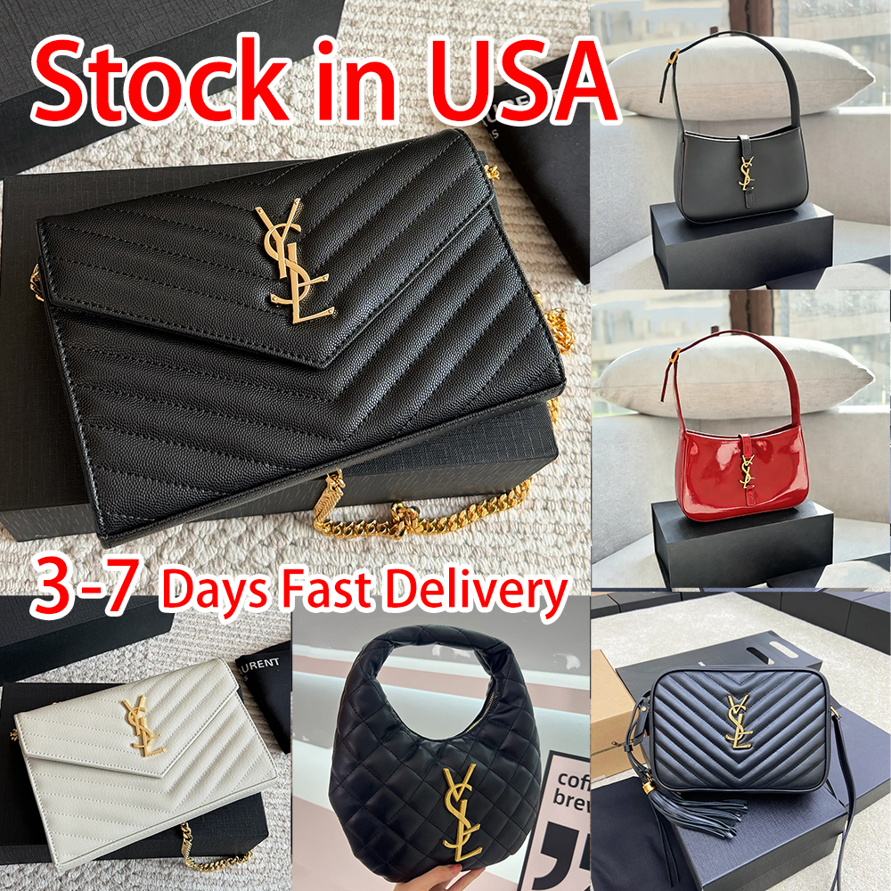 Designer Bag Luxury Bag Envelope Leather Shoulder Bag Chain Handbag Fashion Leisure Elegant Classic Letter Ladies Minimalist Bag Essential for Commuting