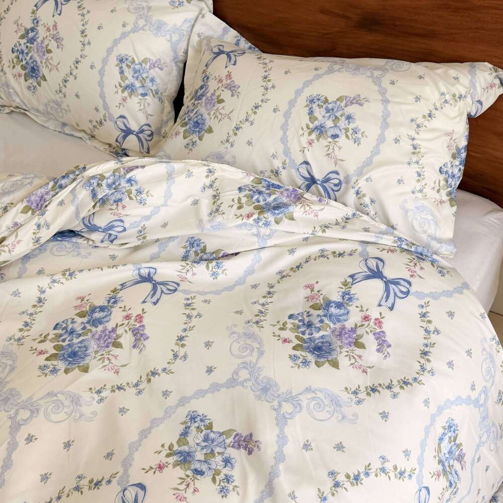 3pcs Brushed Bedding Pillowcase Set Skin Friendly Breathable Duvet Cover Pillowcases -HZ H260311 - view 5