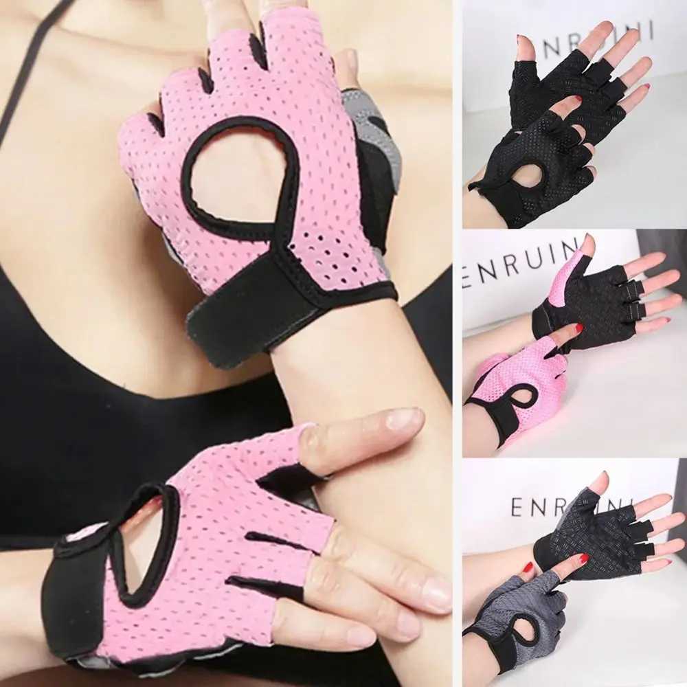 Bodybuilding Workout Cycling Fingerless Gloves Non-slip Gym Training Sport Gloves Breathable Ridding Gloves Men Women M260311