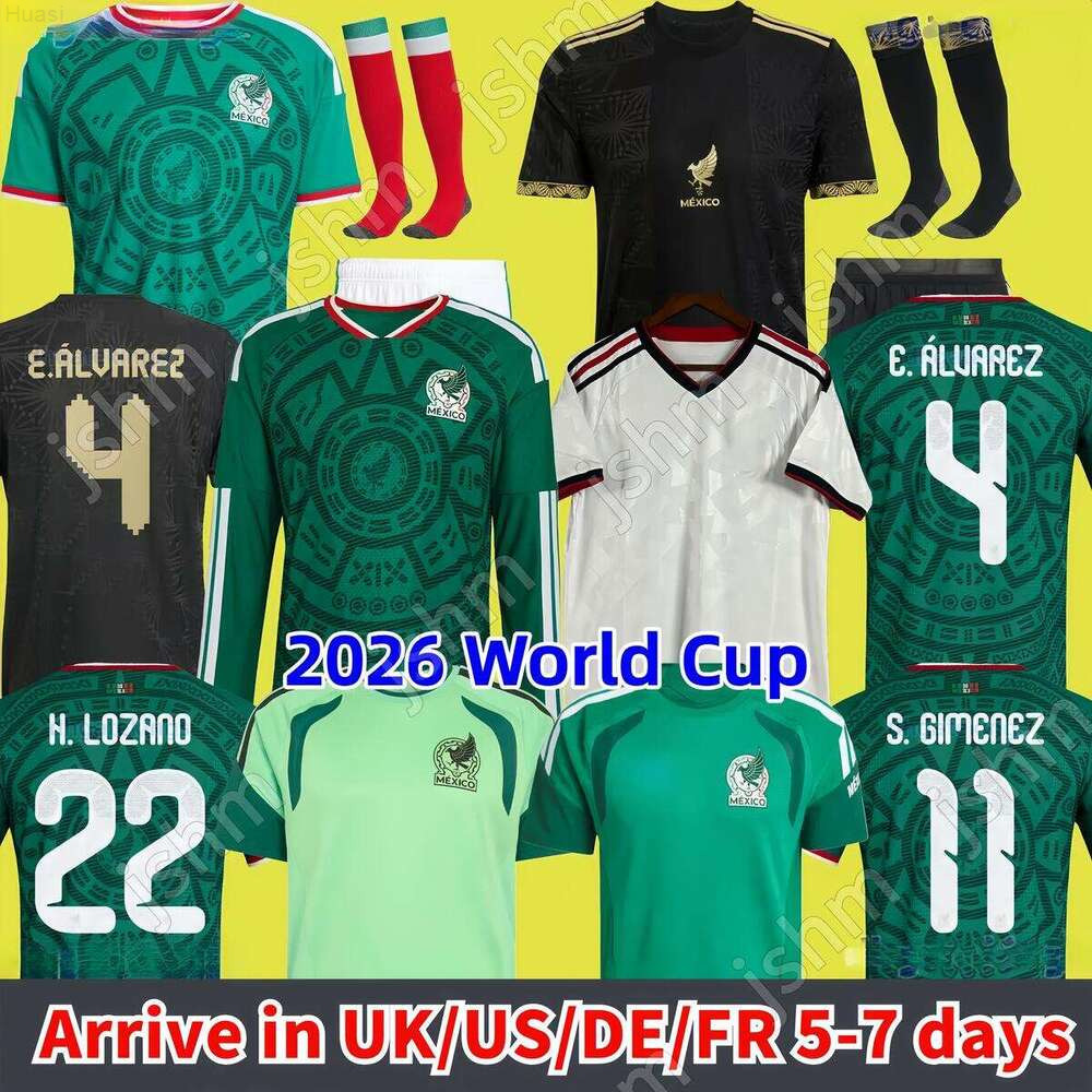 2026 MeXiCO Gold Cup Soccer Jerseys CHICHARITO 2025 2026 National Team Football Shirt Men Kids Kit Home Away Camisetas Copa America Maillot Mexique GIMENEZ