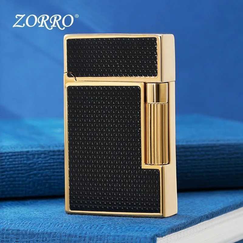 2025 Brass Side Pulley Ignited Kerosine Lighter Integrated Oil Tank High end Collection Fuel Oil Lighters Smoking Gadgets N260311