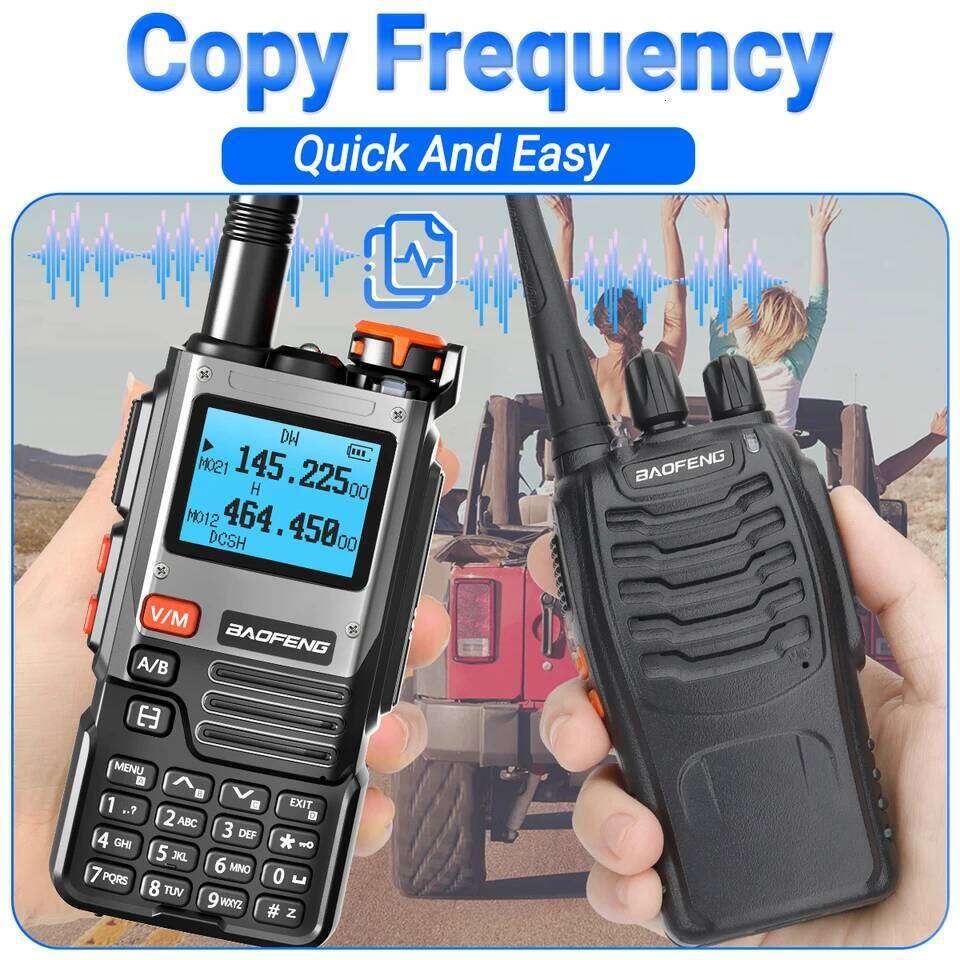 Baofeng K61 Walkie Talkie Multi Band Wireless Copy Frequency 999CH Type-C DTMF Long Range NOAA UV-5R UV K6 K58 Ham Radio 26Y0311 - view 6