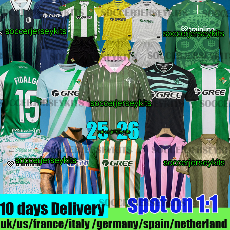 real betis 25 26 Soccer Jerseys ANTONY 7 Camiseta de Futbol Men Kids equipacion 25 26 betis football shirts camiseta Betis VITOR ROQUE HERNANDEZ ABDE special