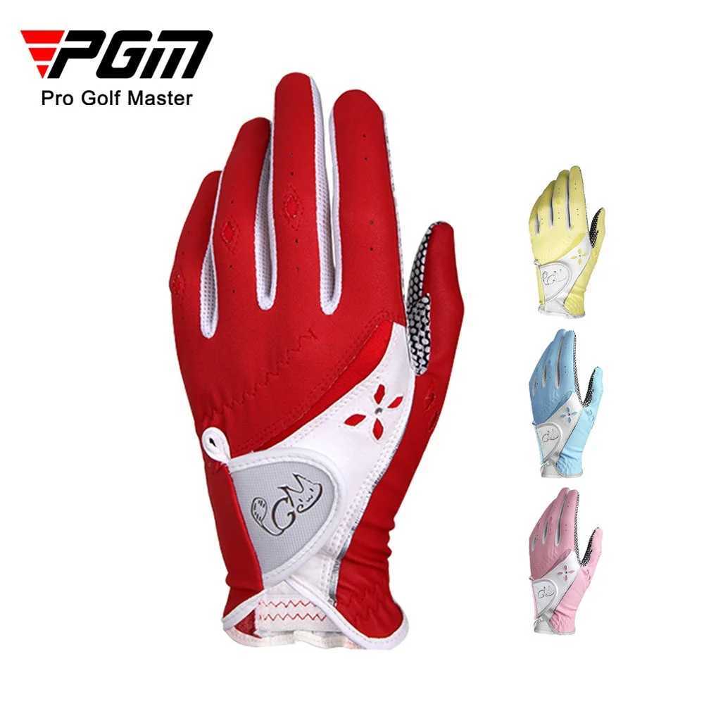 PGM Womens Gloves 1 Pair Soft Breathable PU Leather Non Slip Particles Outdoor Sports ST020 M260311
