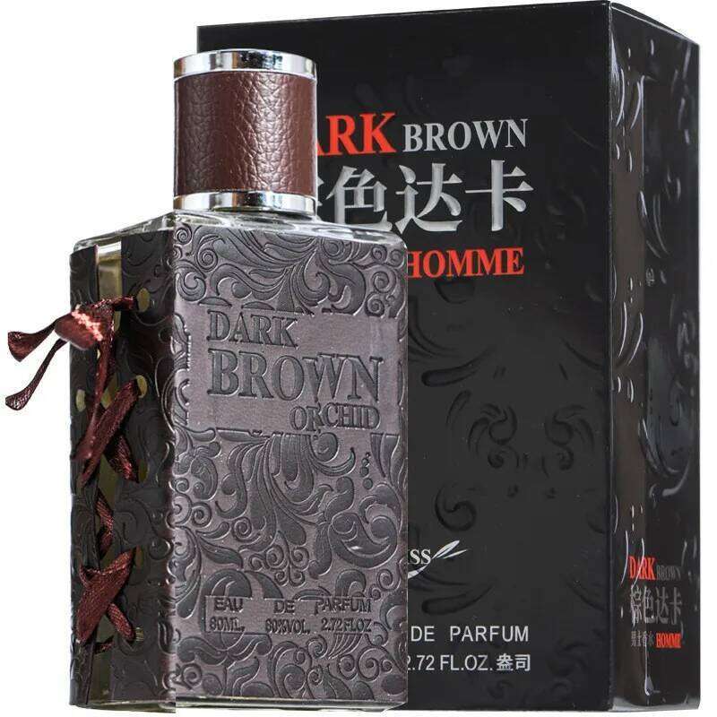 80ml DARK BROWN ORCHID EAU DE PARFUM Retro Gentleman Whiskey Pheromone Perfume Glamour Fragrance Body Spray for Men Women Z260311