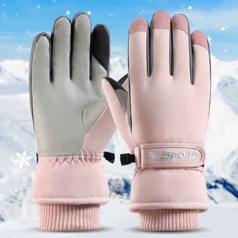 Ultralight Winter Ski Gloves Warm Anti-Slip Snowboard Mittens Full Finger Thicken Driving Gloves Men/Women M260311