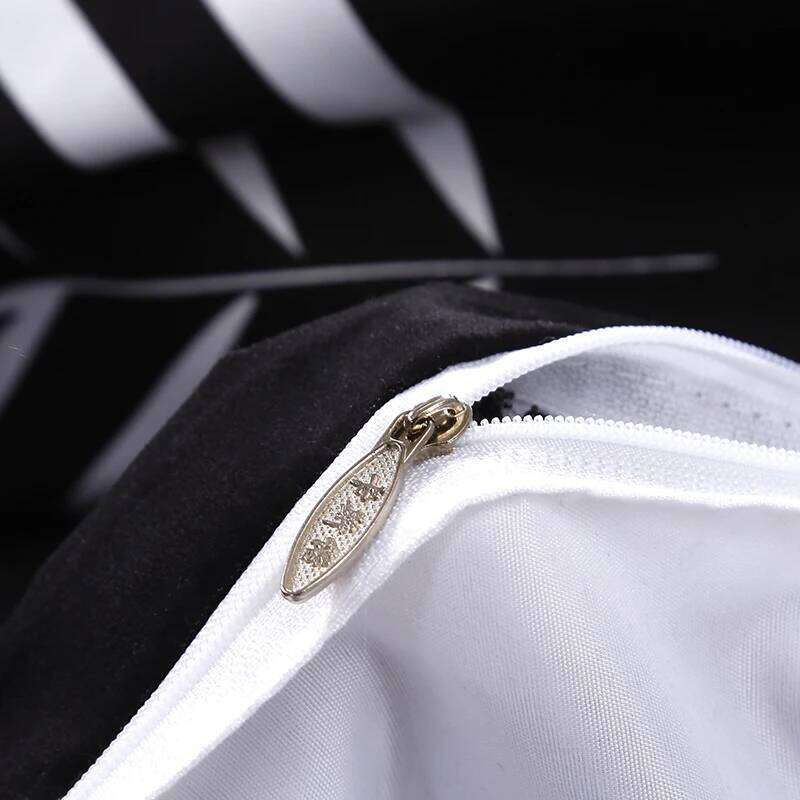 Palm Leaf Comforter Black and White Bedding for Kids Teens Adult Women, Leaves Duvet Covers Reversible Quilt Cover Set H260311