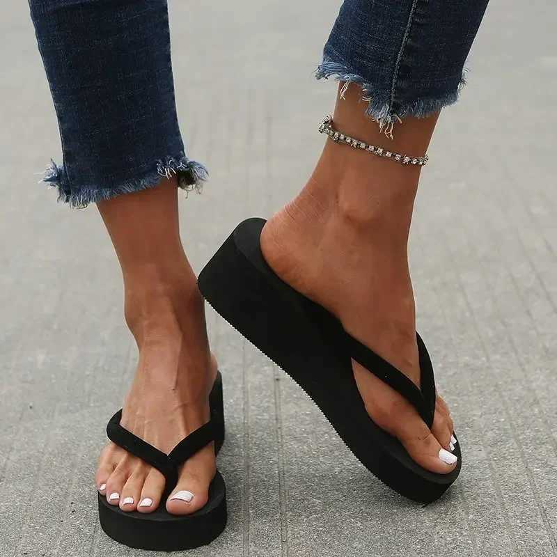 Slippers Summer Shoes Women Wedges Sandals Slides Beach Home Slippers Women Flip Flops Memory Foam Slippers K260311