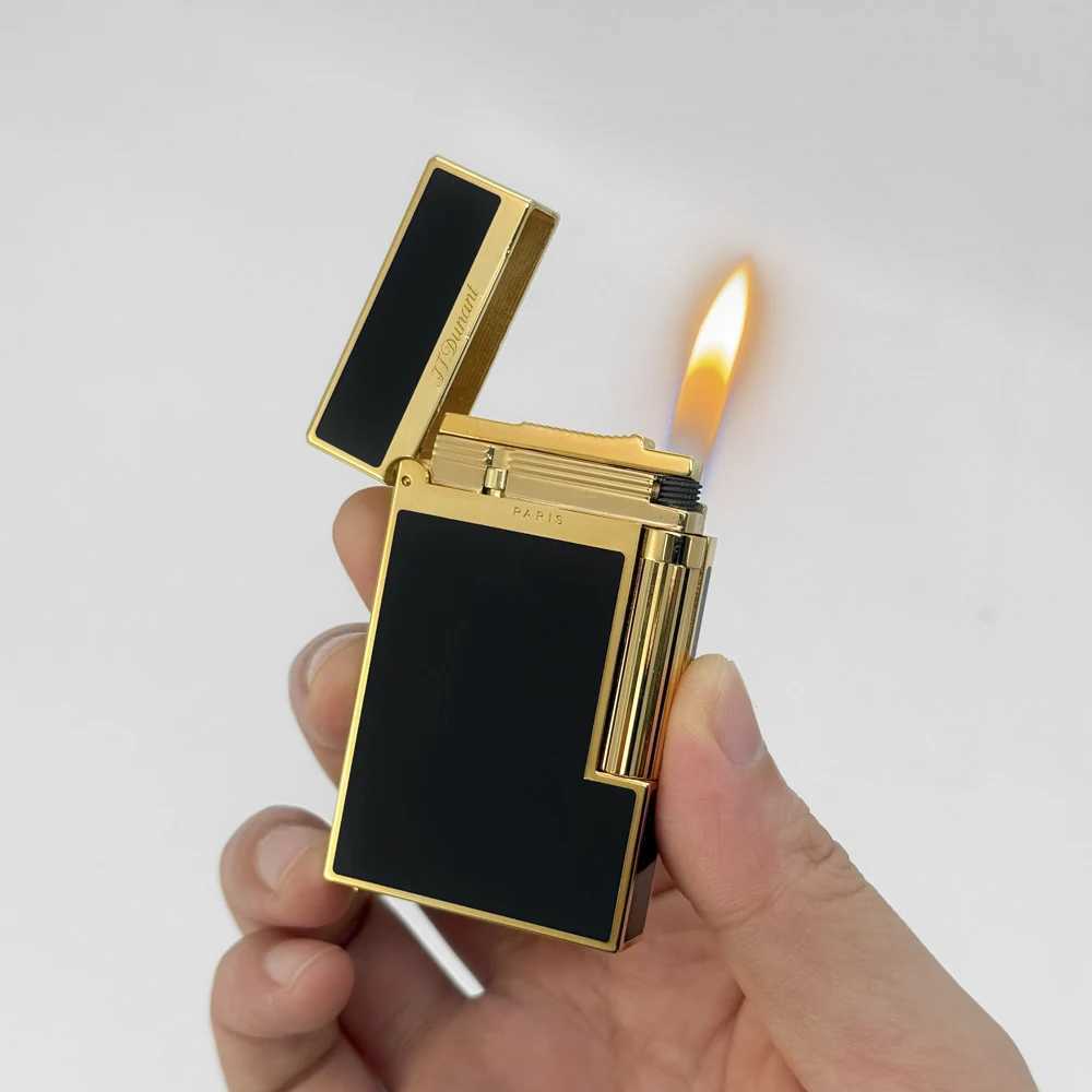 Classic Gas Lighters D Brand Paris Lighter For Smoker Soft Flame Cigarette Lighter Smoking Gadgets Limited Edition Mans Gift N260311