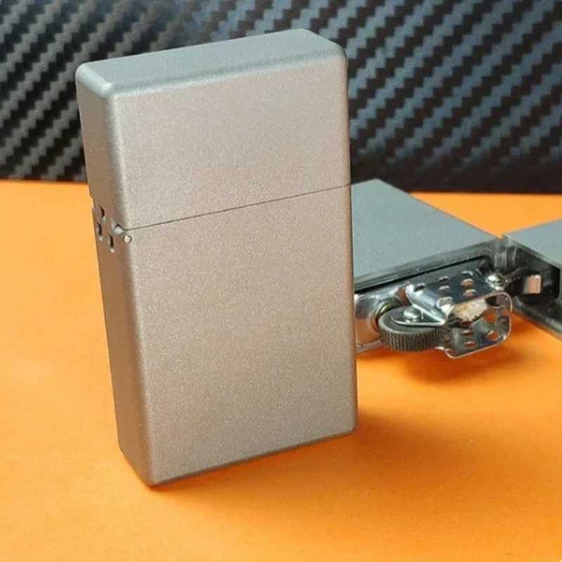 Titanium Alloy 538 912 Narrow Machine Small Square Head Kerosene Lighter Gadget Smoking Accessories N260311