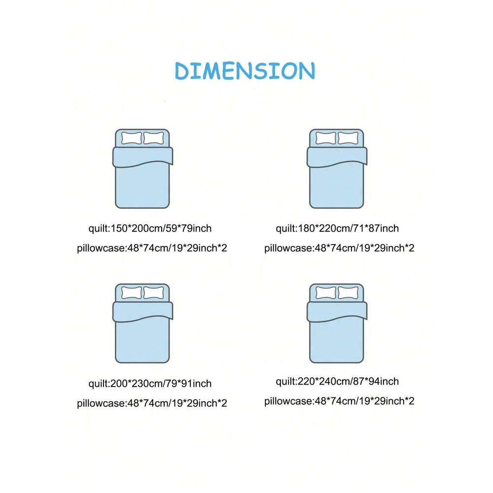 3pcs New Printed for Ladies Bedroom Apartment Student Dormitory Sweet Wind Cartoon 1pc Quilt Set +2pcs Pillowcase H260311 - view 7