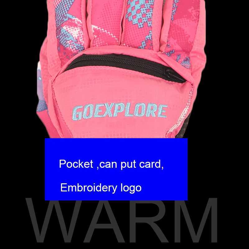 Goexplore best Ski Gloves 2025 Men Women -30 Thicken Waterproof Outdoor Motorcycle Snowboard Snowmobile Snow Mittens Winter Male M260311