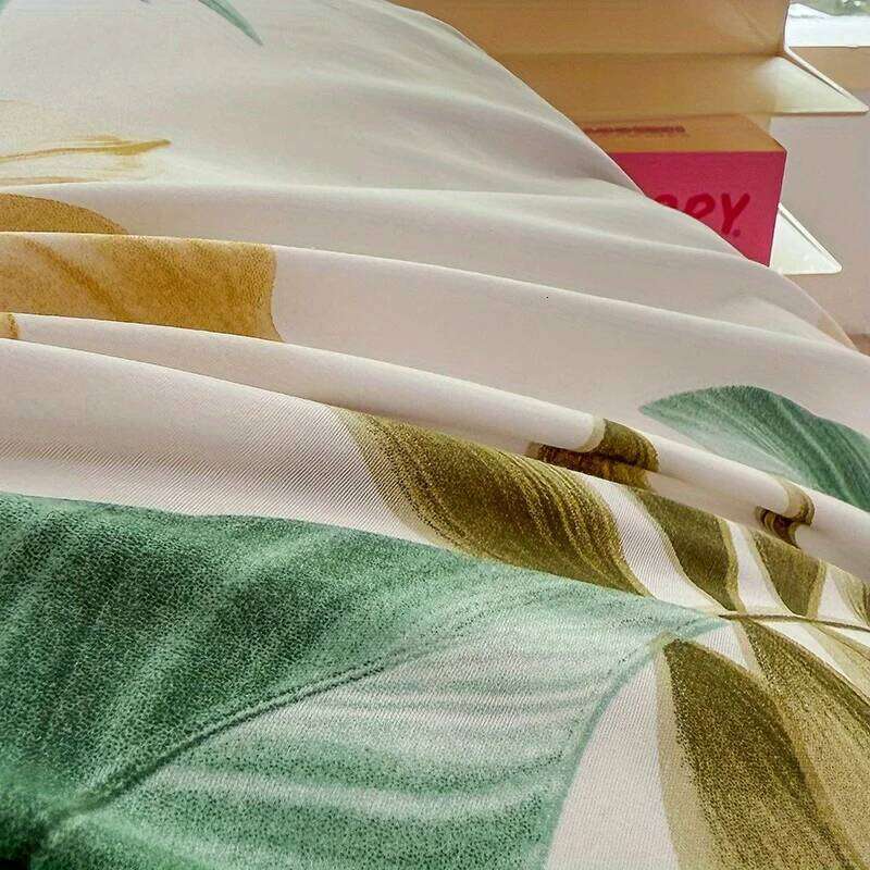 3-Piece Duvet Cover Set with 2 Pillowcases, Breathable Polyester, Machine Washable, Zipper Closure H260311