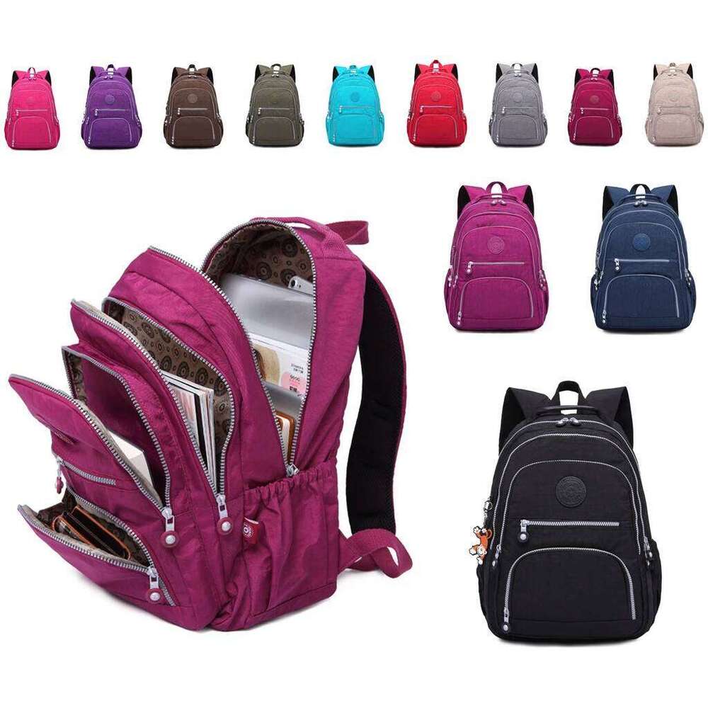 Mochila Feminina School Backpack for Teenage 2025 Travel Back Packs Bag Women Nylon Waterproof Laptop Bagpack H260311