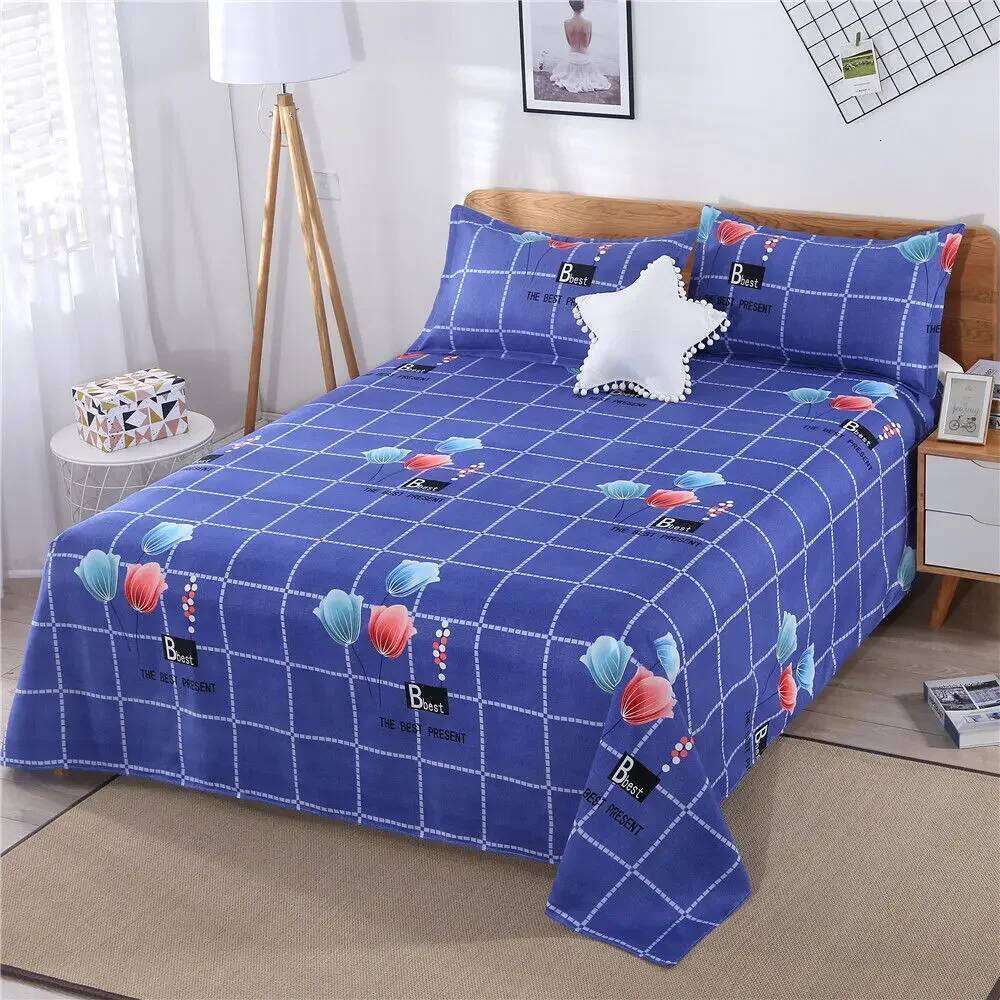Sheet Sets 3pcs Pillowcase Household Dormitory Student Washed Breathable Skin-friendly Four Season Bedspread King Queen Size Ins H260311