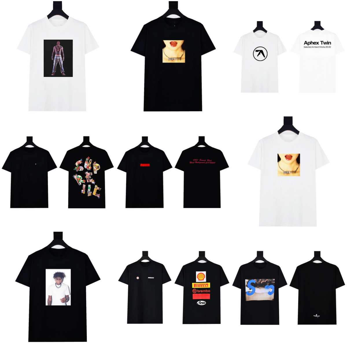 Supremet T Shirt New Designer Mens Cotton Breathable Supremely Shirt Homme Short Sleeve Daily Outfit Crew Neck Trendy Casual Loose Printed Pullover Men T-Shirts