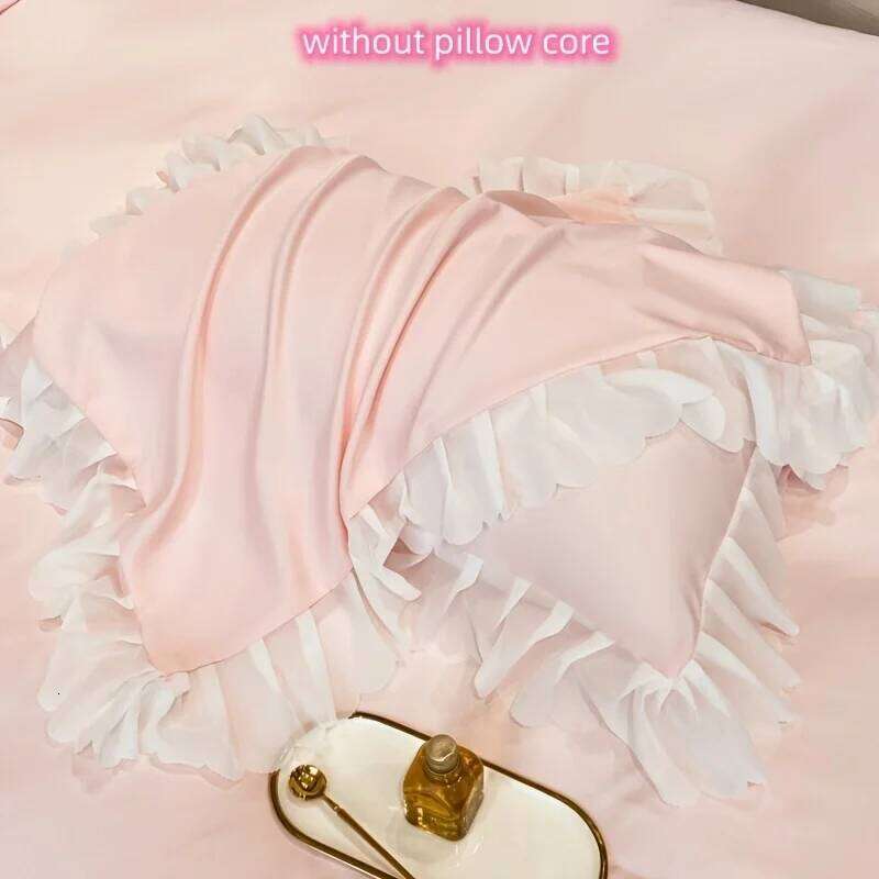 3pcs Lace Duvet Set 1*Duvet Cover + 2*Pillowcase, Without Core,lace Bedding Set,for girls Bedroom gest room H260311 - view 4
