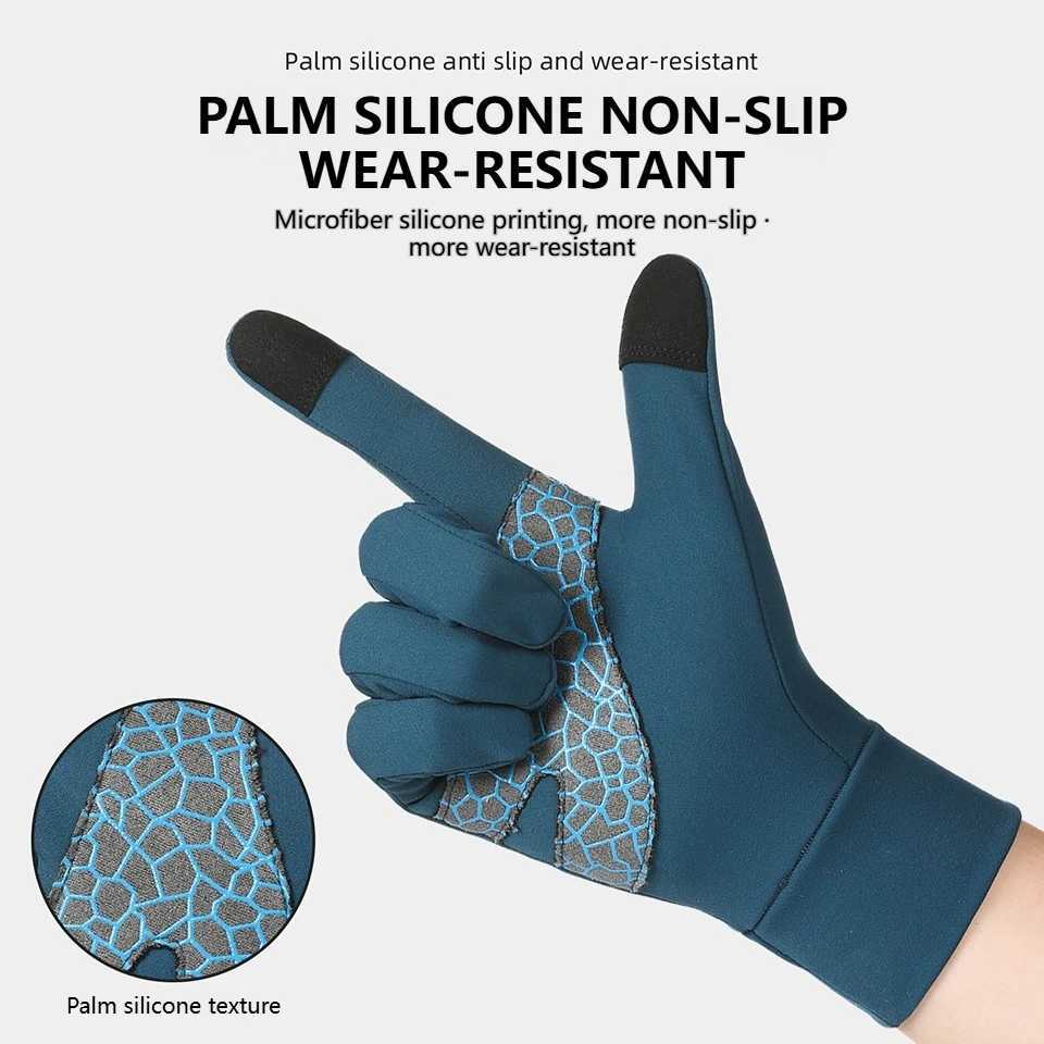 GTUBIKE Sports Outdoor Running Mens Winter Warm Touchscreen Cycling Gloves Womens Autumn/Winter Thin Edition with Velvet M260311