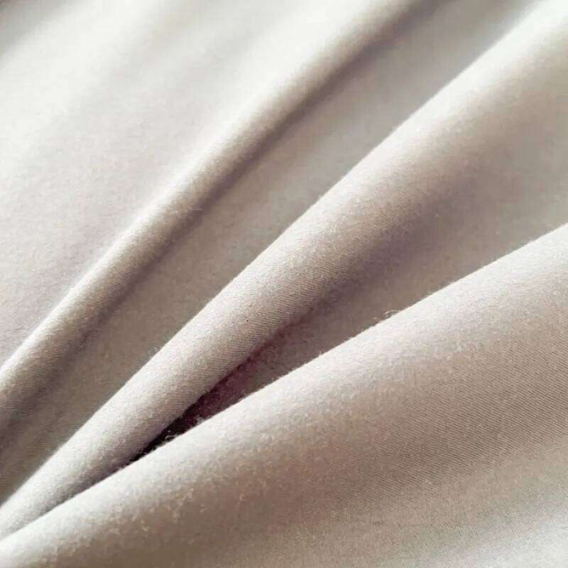 2025 new solid abraded four-piece set of color matching sheets for home use, comfortable, skin-friendly and breathable H260311