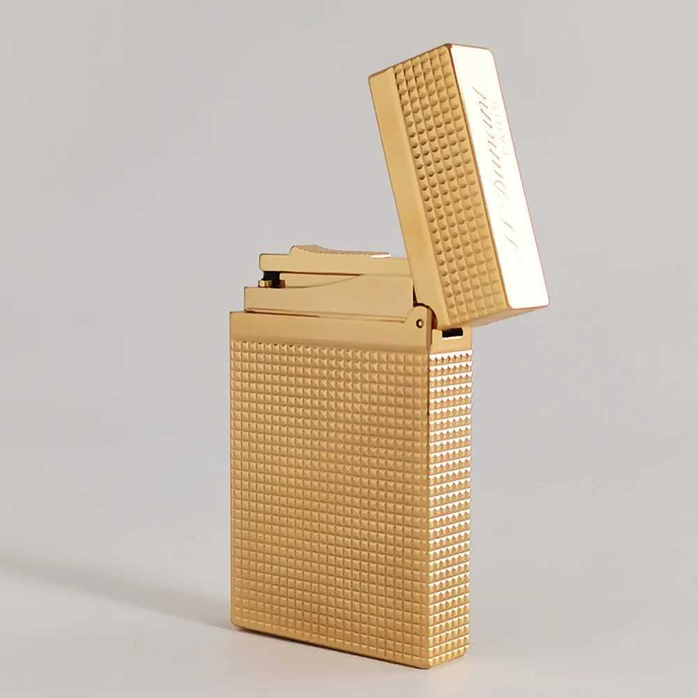 JTDunant L2 Gas Lighters Brass Classical Sound Smoking Tobacco Cigarrette Accessories Men Gift Personal Customization N260311