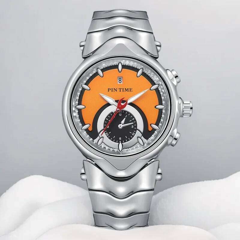 PINTIME Y2K Creative Retro Style Luxury Men's Fashion High Quality Mechanical Design Quartz Watch 2024 New reloj hombre