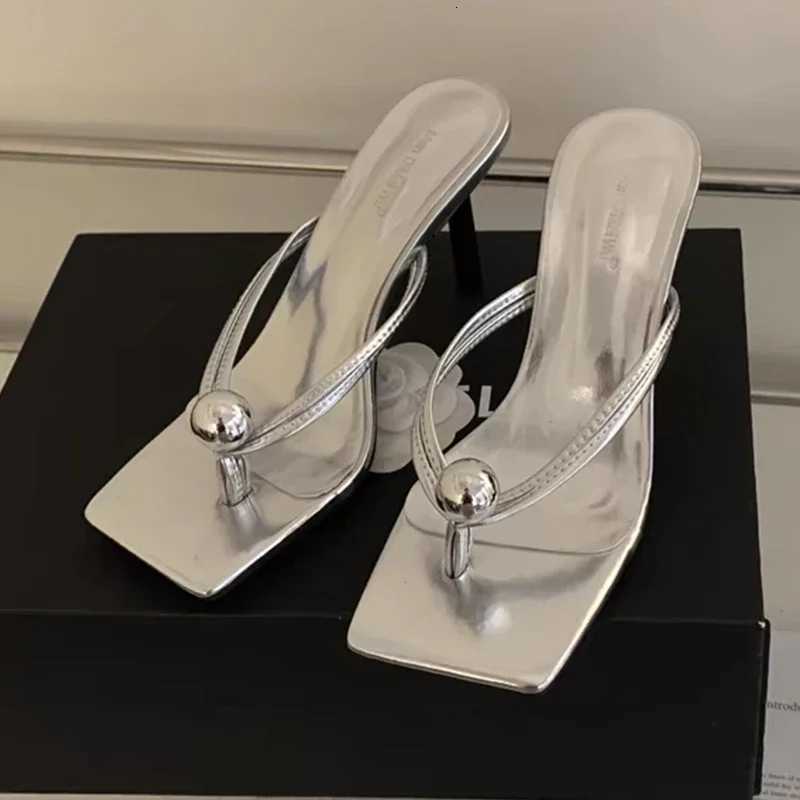 Women High Heels Designer Heeled Sandals Elegant Shoes Woman Summer 2025 Trend Fashion Fliop Flops Casual Slides Mujer K260311