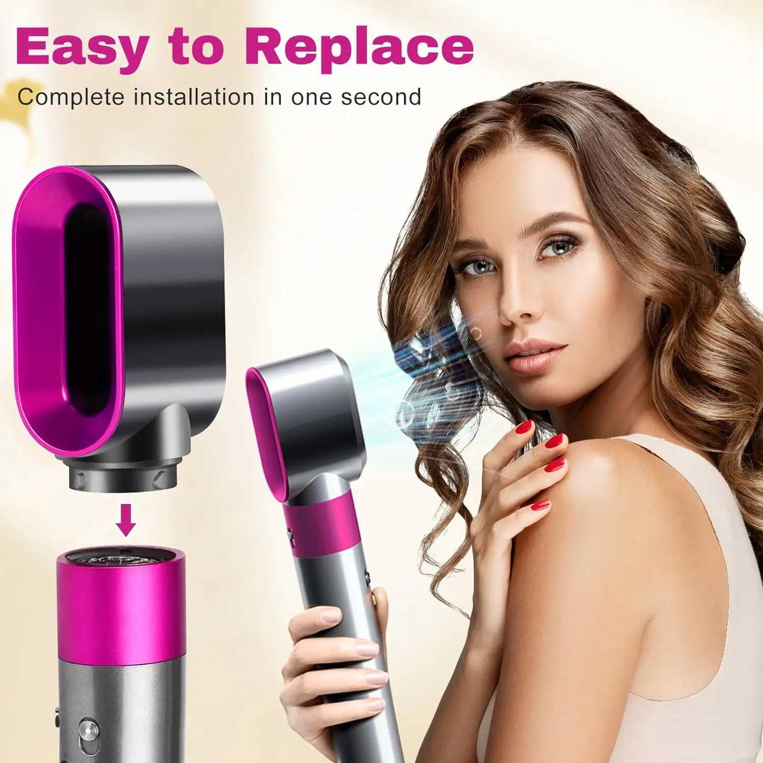 Hair Styler Curler Modeling Nozzle For Dyson Airwrap HS01 HS05 SenCiciMen X9 Hair Dryer Pre-Styling Nozzle Accessories Parts X260311