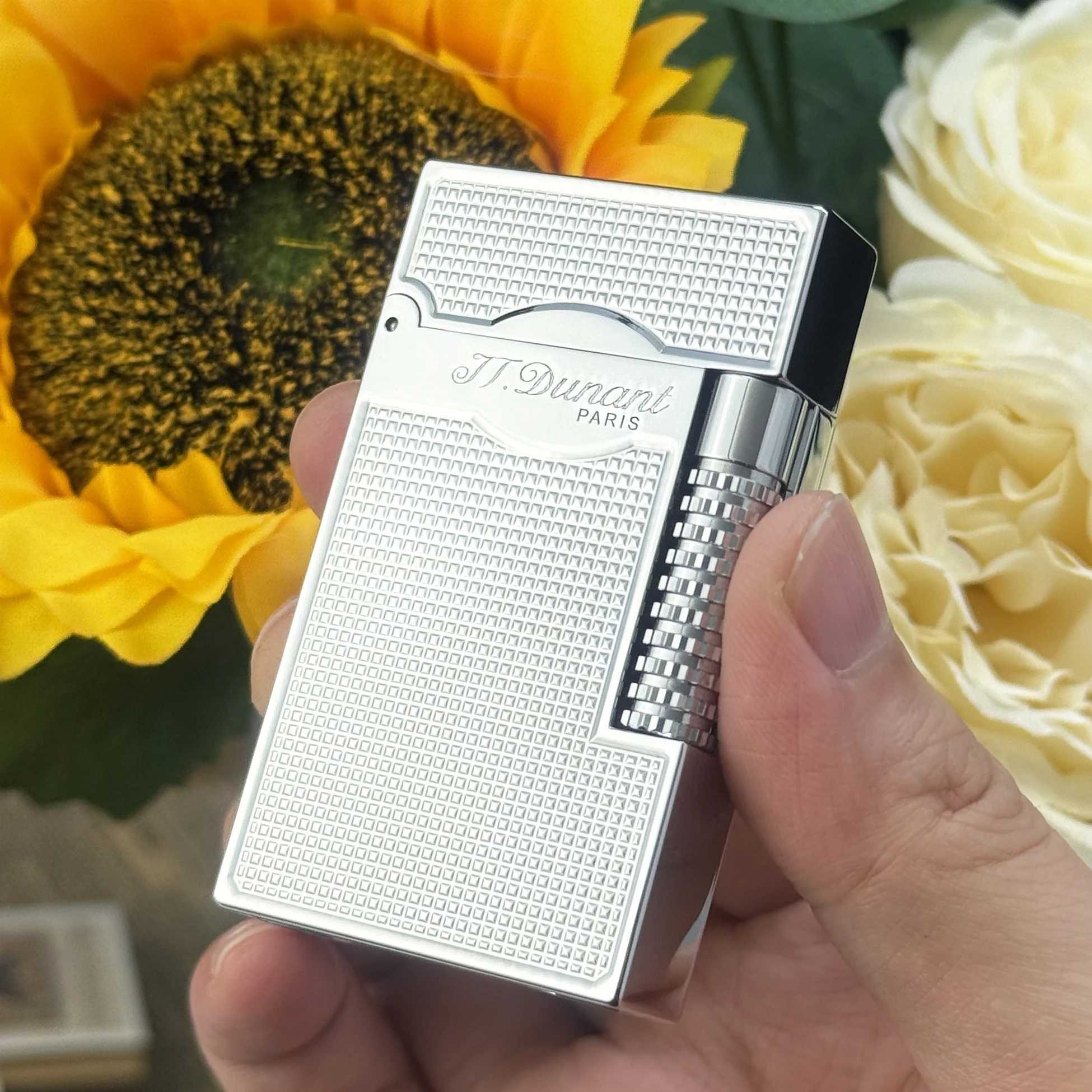 Luxury Lighter Double Flame Loud Sound Butane Refillable Cigar Lighter Memorial Smoking Tool For Smokers Gift Limited Edition N260311