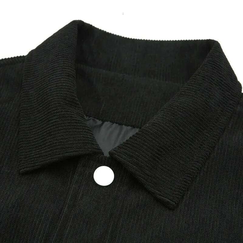 Corduroy Men's Jacket Outwear Spring Autumn New Men Lapel Coat Simple Causal Comfy Tops Breathable Loose Cardigan 26H0311