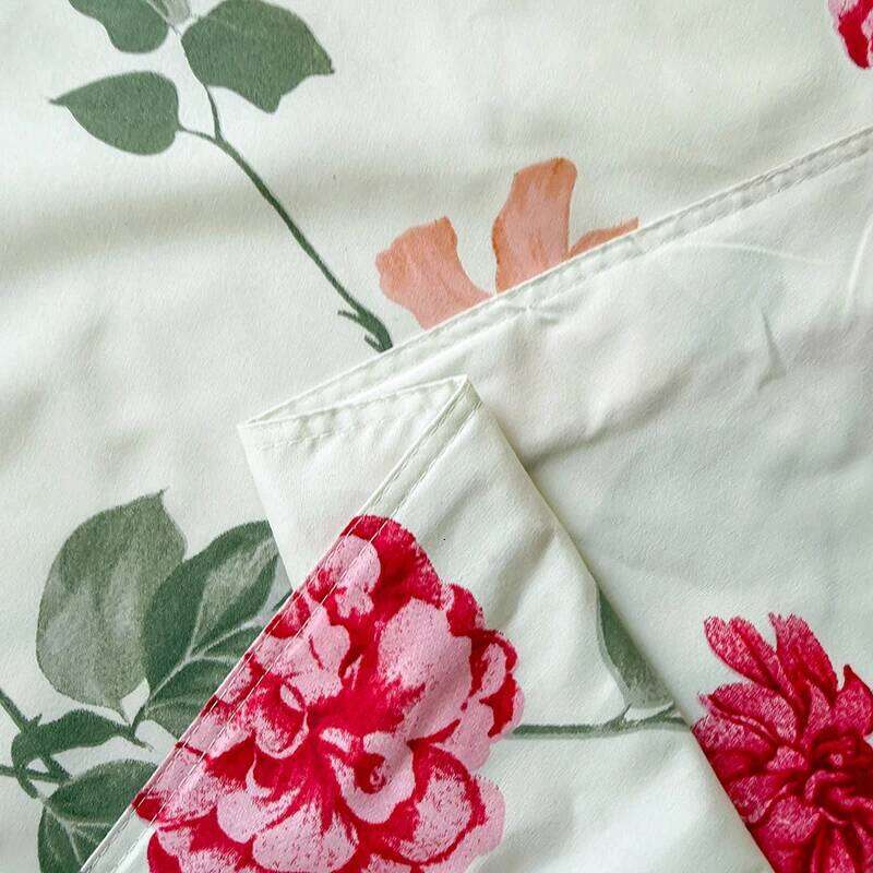 3pcs Brushed Bedding Pillowcase Set Skin Friendly Breathable Duvet Cover Pillowcases -FF H260311