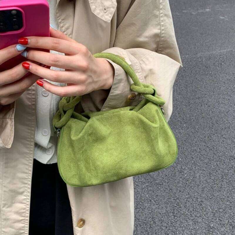 Small Suede Fashion Leather Shoulder Bags for Women 2026 Luxury Designer Brand Trend Crossbody Bag Females Short Handle Handbags XJ260311