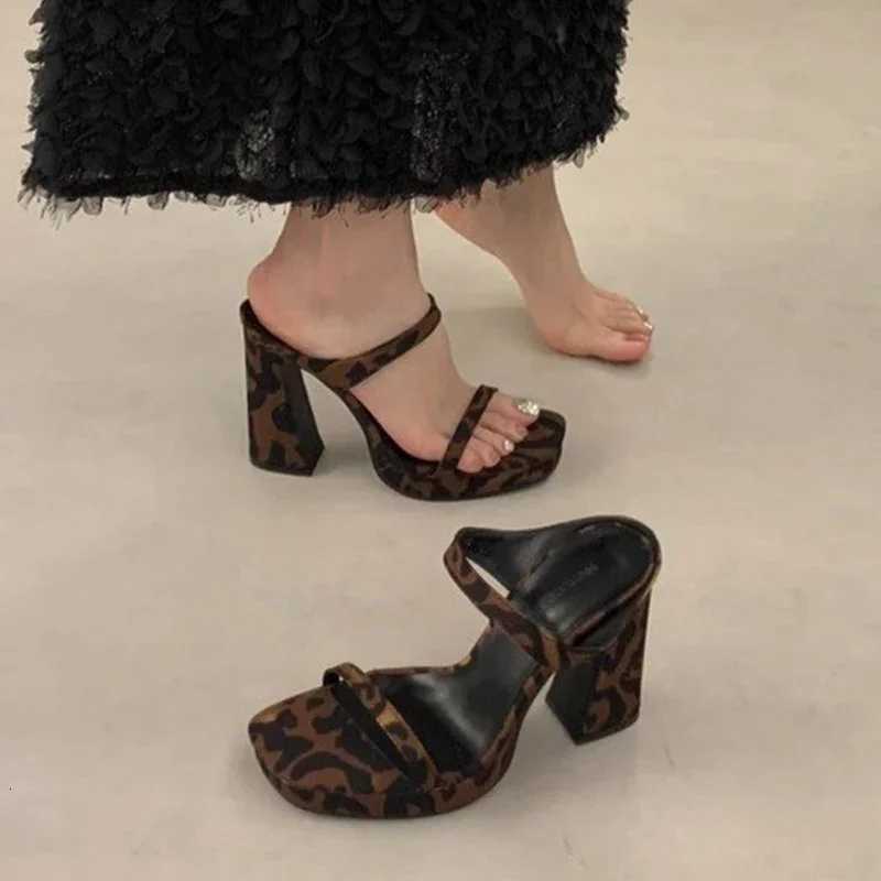 Waterproof Platform Summer Fairy Sle Open-Toe Sandals Square Head Womens oes One-Strap High Heel Elely Slip-On K260311
