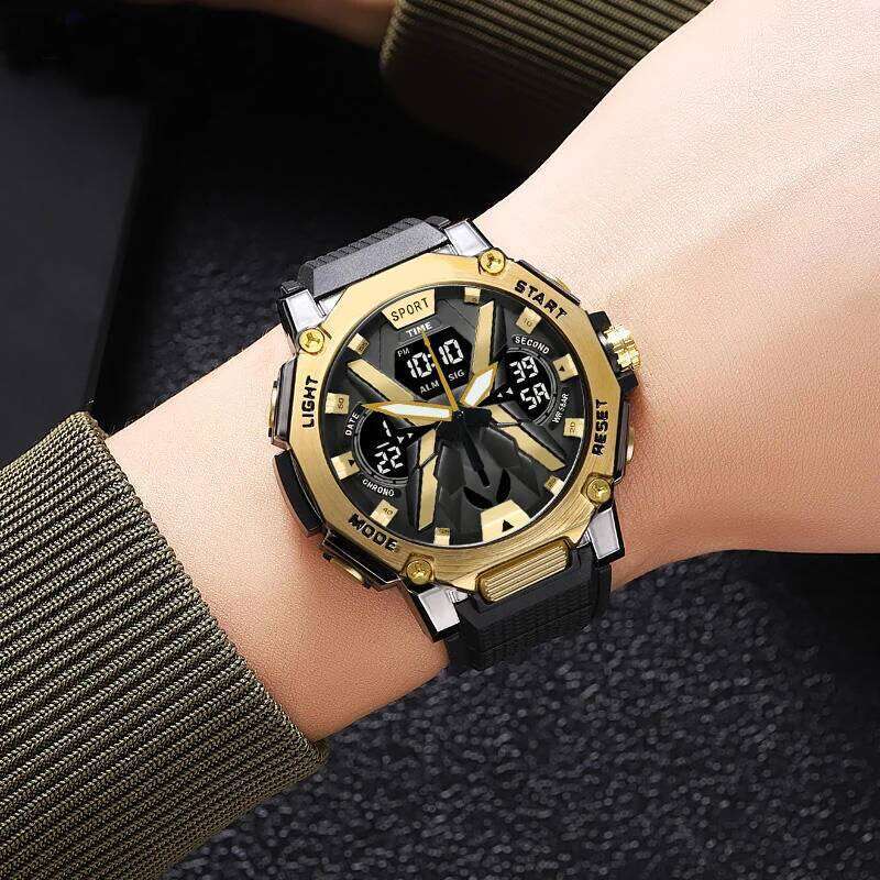 Hot New Product: Men's Trendy and Stylish Wolverine Multifunctional Outdoor Sports Digital Dual Display Watch
