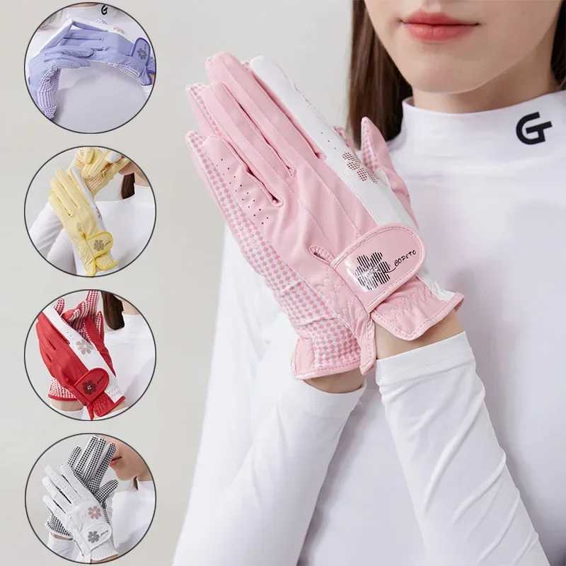 ist 1 Pair Ladies Left Right Hand Gloves Women Anti-Slip Granules Mittens Korean Style Breathable Elegant Gloves M260311